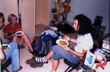 Lunch in Katia's flat