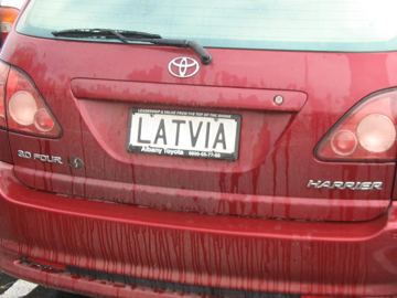 Plate LATVIA