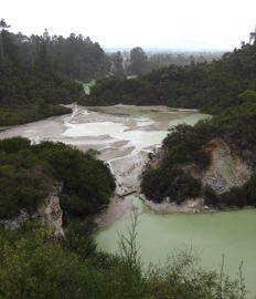 Waiotapu frying pan flat