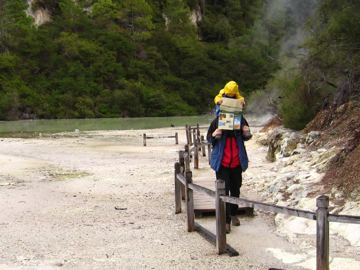 Waiotapu frying pan flat