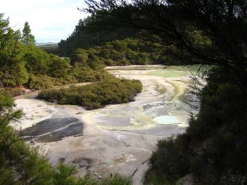Waiotapu frying pan flat