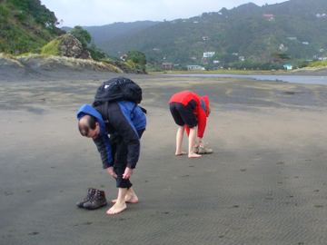 Piha prechod reky po kiwiacku