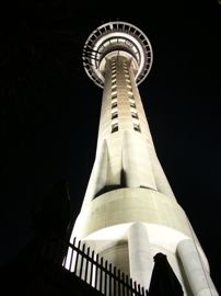 Skytower at night